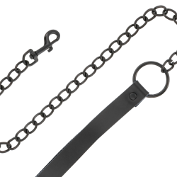 Darkness - Collier Noir Avec Chaîne